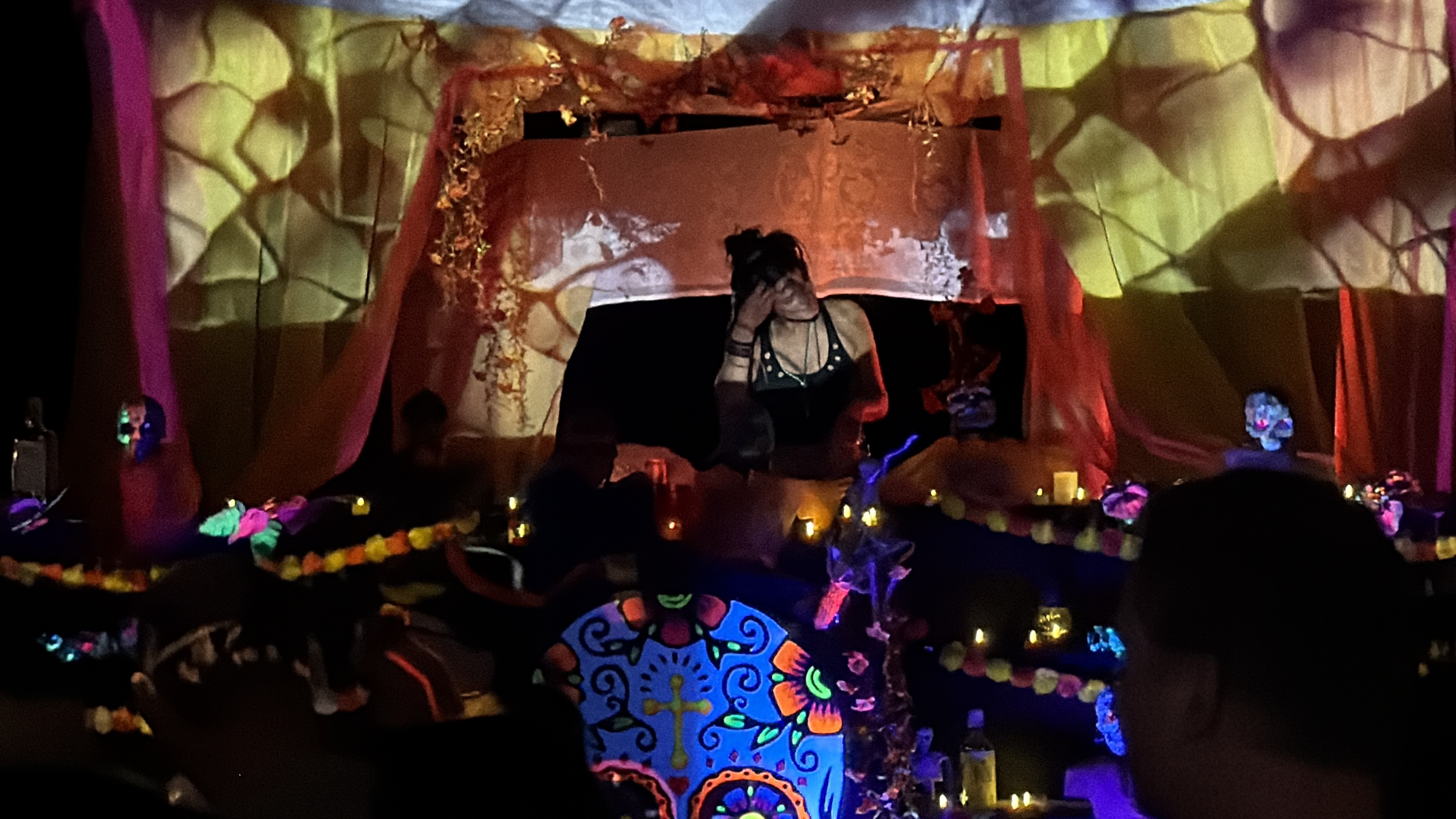Publikum pod dark stage