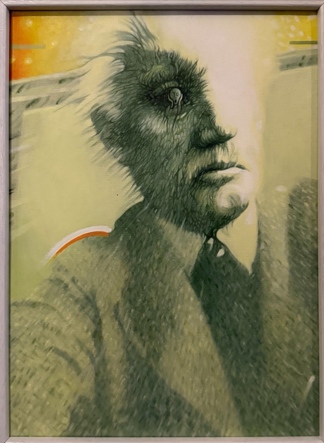 Edvard Munch. Drobný motiv Výkřiku přímo v oku.